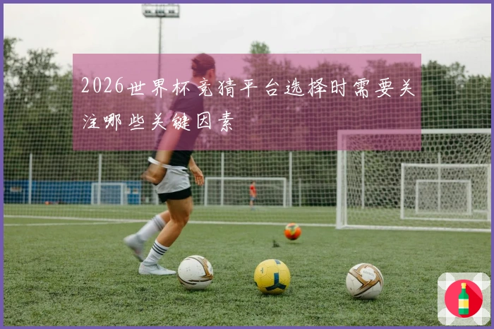 2026世界杯竞猜平台选择时需要关注哪些关键因素